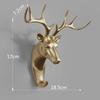 Home Decorate Wall Art Hook Resin Simulation Animal Head Craft Storage Hanger for Clothes Keychain Hat Room Decoration Accessori