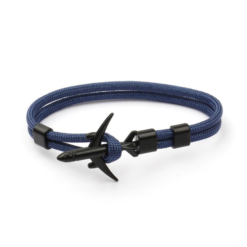 RUI RUI YU Flugzeug-Anker-Armbänder, Charm-Seil, 550 Paracord-Armband, Sporthaken, Schmuck