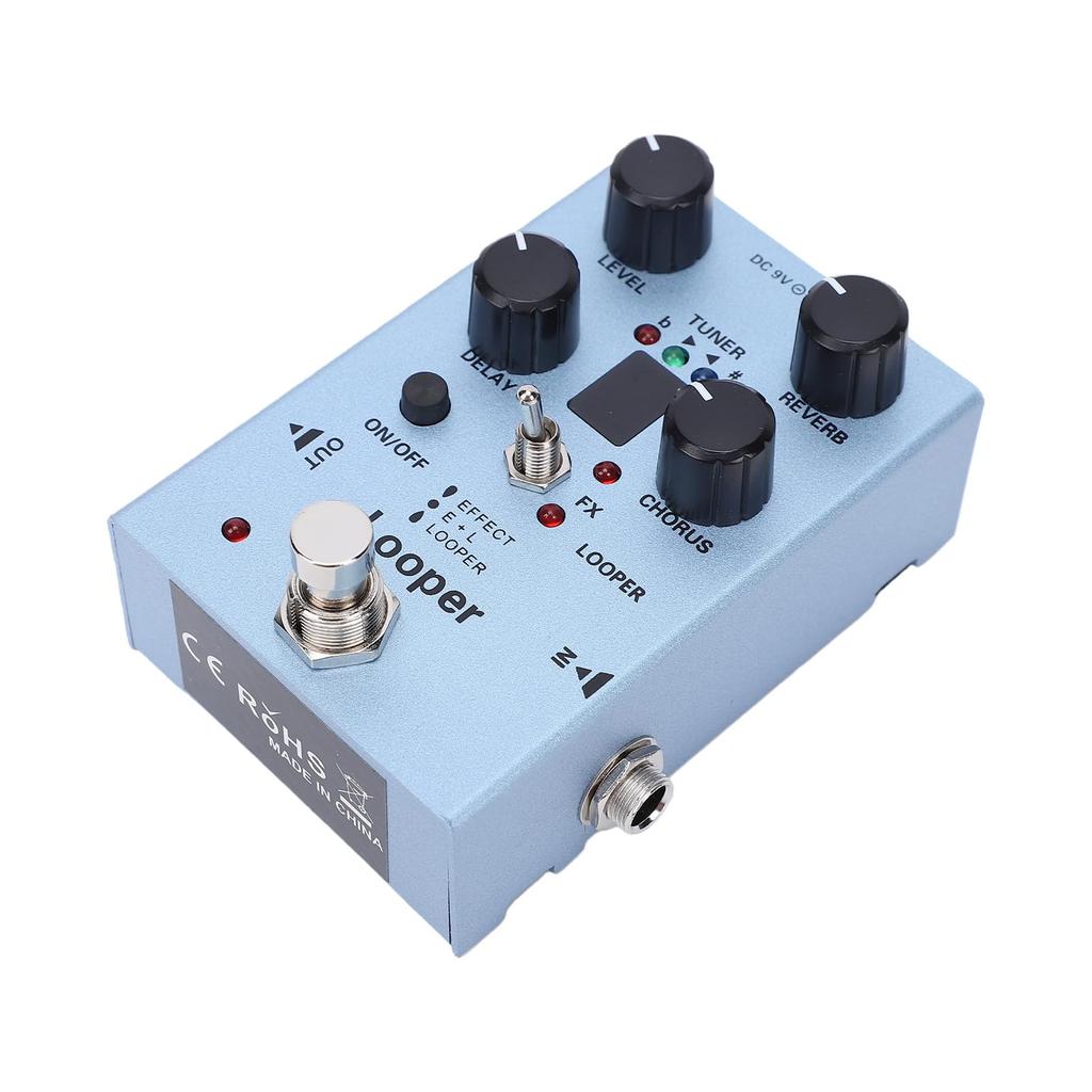 Luocute Guitar Effects Unit with and for Electric Guitar Stage Performance Pedal, Multi-effects Built-in Reverb, Chorus, Delay, 40-Second Looper,