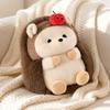30/40cm Kawaii Hedgehog Plush Toy Hedgehog Has Apples On Its Head Plush Doll Soft Stuffed Animal Doll Birthday Holiday Gift