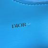 Used Airpods Pro Case 10656 2ADKH271UCL 7950 Flap Magnetic Smooth Calfskin Neck Strap Logo Metal Blue Unisex from Japan