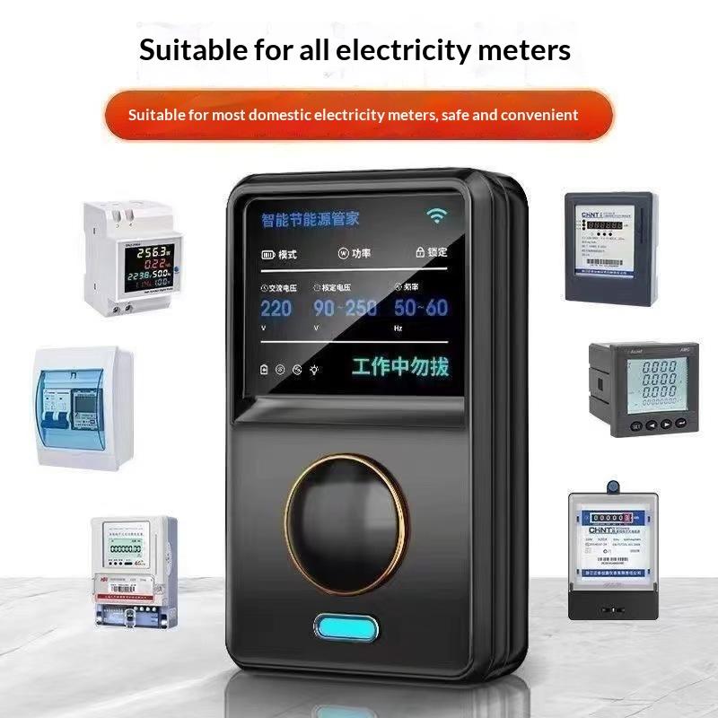 Smart Electricity Saving Box Hd Digital Display Real Time Voltage Monitoring For Home Office Daily Use