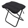 Taboret Kempingowy Lekki Rama ze Stopu Aluminium Składany Taboret Zintegrowany Przechowywanie na Podróże Piesze Wycieczki Wędkarstwo Plaża Czarny