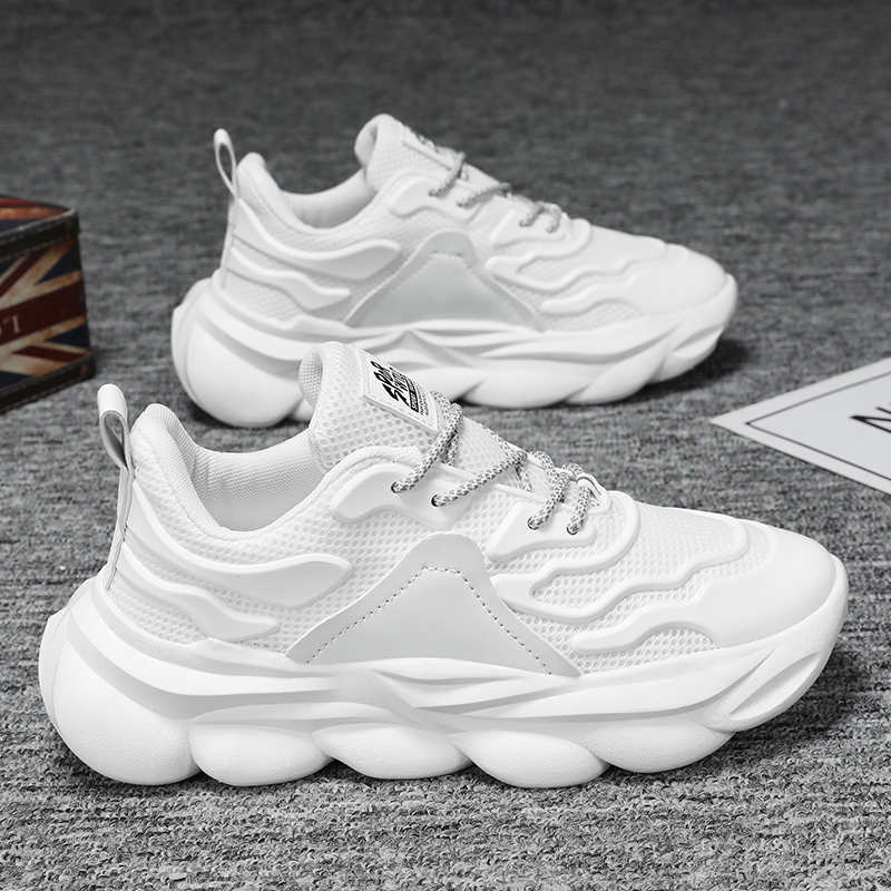 Black Height Increasing Women's Black Shoes Casual Rainbow Women's Sneakers Luxury Women's Sapatenis Sports Products