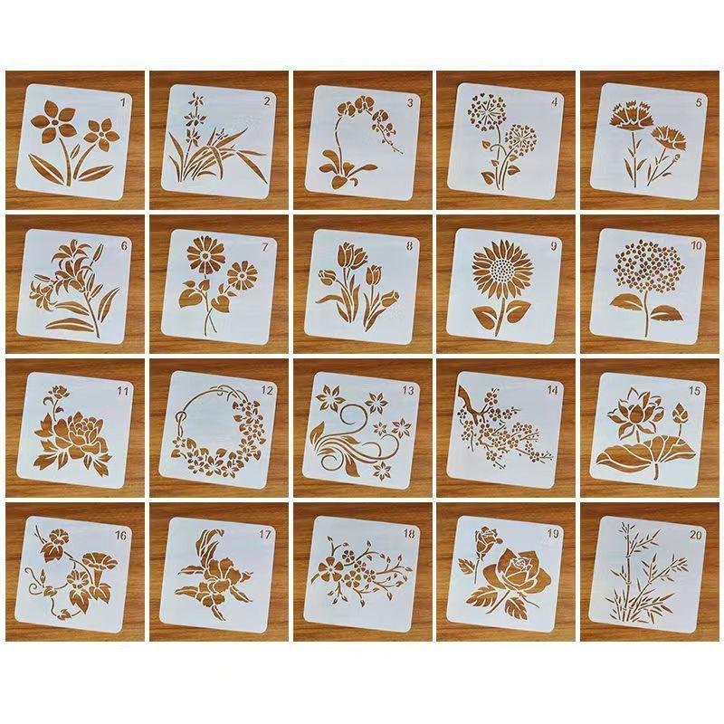 Children's Hollowed Out Painting Template, Painting Tool, DIY Album Lace Ruler, Hand Account Tool, Elementary School Student Hand Copying Tool