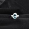 Sky Blue Topaz Gemstone 925 Sterling Silver Designer Handmade Jewelry Elegant Ring For Anniversary Gift RR-77-15