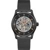 Principle Skeleton Black Stainless Steel Bracelet Gents Mechanical Automatic Watch 1514255
