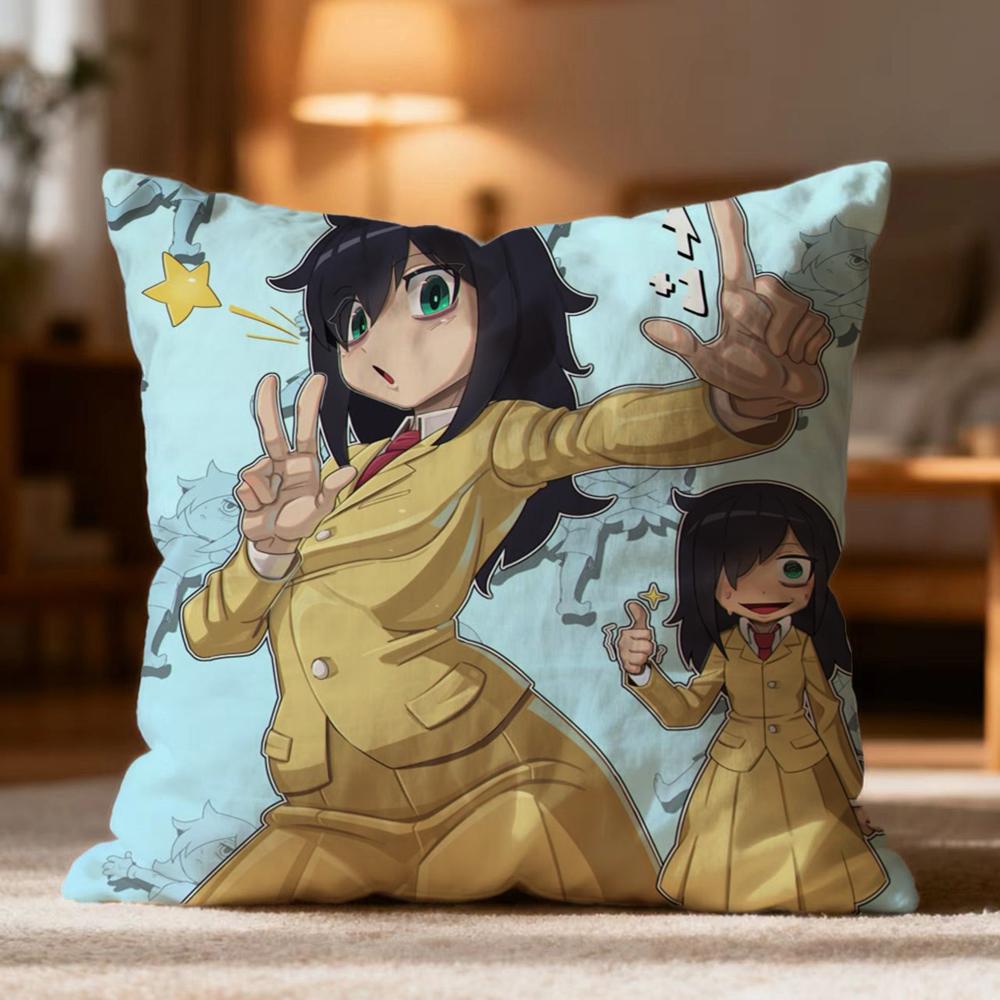 Fashion K-KKuroki Tomoko Cushion Cover Soft Washable Pillow Case Multi-Scene for Couch Bed Travel Office Use