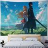 S-Sword Art Online Tapestry Anime Tapestry Wall Hanging Bohemian Wall Tapestries Mandala Home Decor Accessories