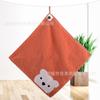 Children Towels Boys Girls Kindergarten Cartoon Bear Pattern Hangable Hand Towel Cotton Baby Face Towel Kids Beathroom Products