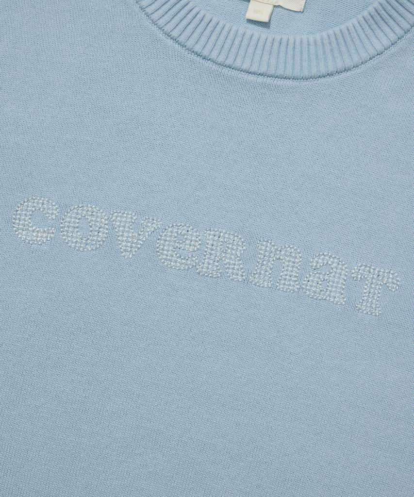 COVERNAT WOMAN Cooper Logo Knit Sky Blue
