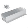 4x Roof Diverter with 32 Screws, Aluminum Rain Gutter Valley Roofing Guards, Splash