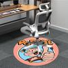 1pc Popeye Logo Office Round Area Rug, Bedroom Living Room Home Decor, Room Deco,  Offic a1016064