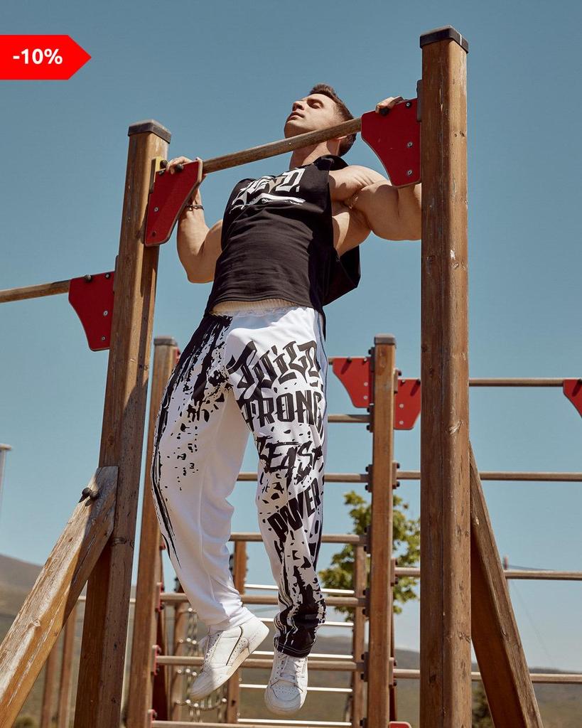 Muscle Fitness Men's Quick-Dry Printed Training Pants – Autumn/Winter Collection