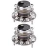 ECCPP Replacement for Pair of 2 New Complete Rear Wheel Hub Bearing Assembly 5 Lugs w/ABS for 07-10 for Dodge 512332 x2