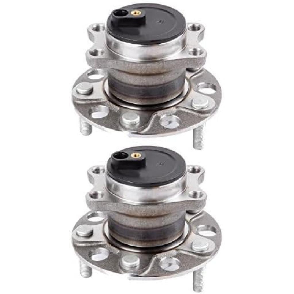 ECCPP Replacement for Pair of 2 New Complete Rear Wheel Hub Bearing Assembly 5 Lugs w/ABS for 07-10 for Dodge 512332 x2