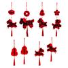 Year of The Horse Pendant 2026 Red Tassel Hanging Ornament New Year Wall Decoration Lunar Festival Door Decor