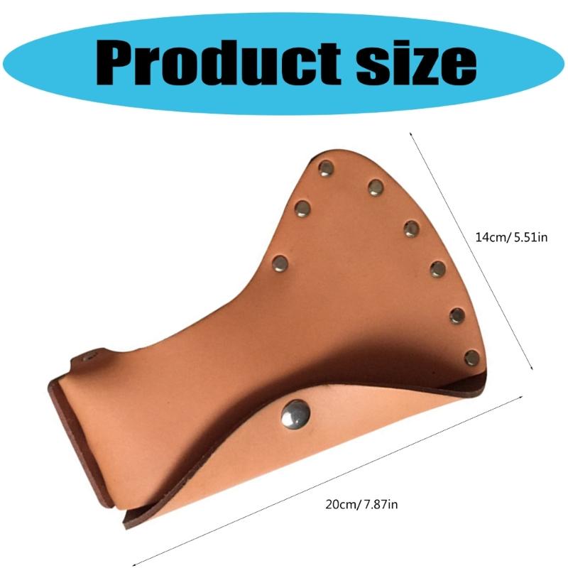 Multifunctional Leather Axes Holder Sheath Sleeve with Moisture Protection for Lumberjacks Camping & Forestry Activities