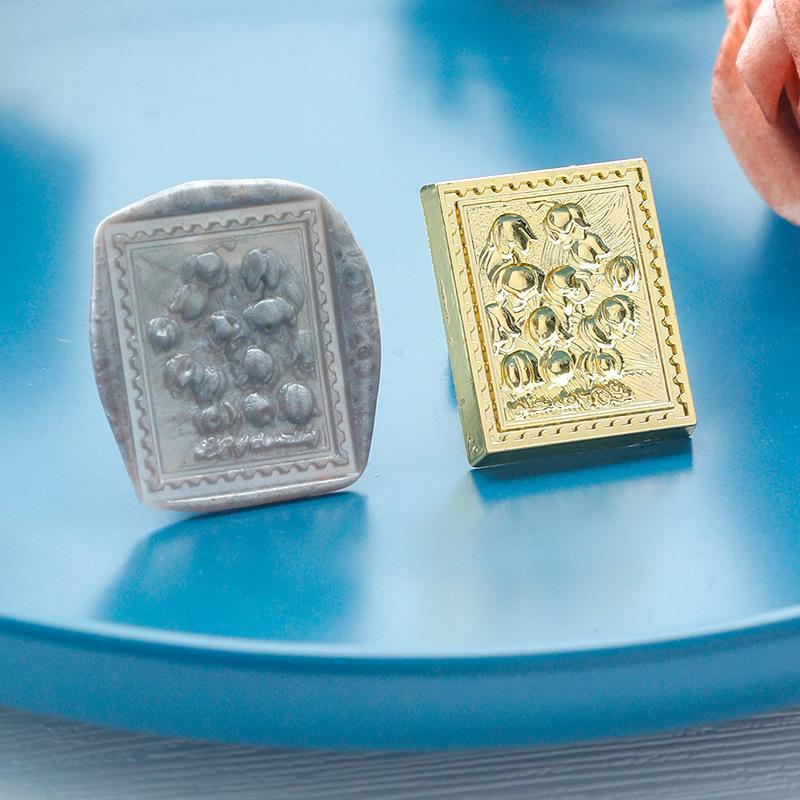 Eco-Friendly Zinc Alloy Retro Wax Seal Head with Color-Preserving Electroplating