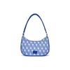 New MLB Polyester Shoulder Bag Hobo Bag Dumpling Bag Handbag Shoulder Bag Women's Blue 3ABQS012N-07CBL