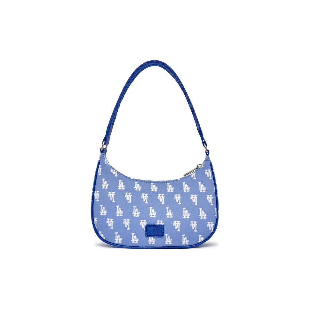New MLB Polyester Shoulder Bag Hobo Bag Dumpling Bag Handbag Shoulder Bag Women's Blue 3ABQS012N-07CBL