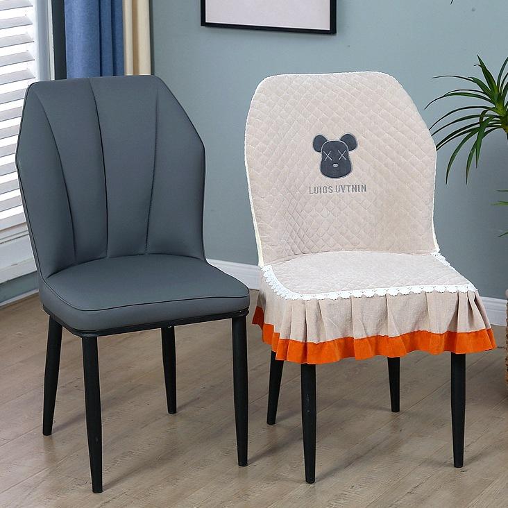 

Подушка сиденья стула особой формы Цельный чехол для стула, Легкий роскошный чехол для стула обеденного стола Универсальный для всех сезонов, Нескользящий и дышащий чехол Light luxury model, one pack [need a few pats]