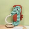 Seahorse Plush Toy for Dogs Bite Resistant Squeaky Rope Toy for Puppies Funny Dog Accessories