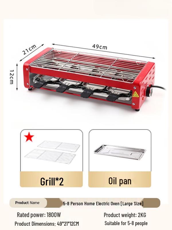 Multi-function Double-Layer Electric Grill