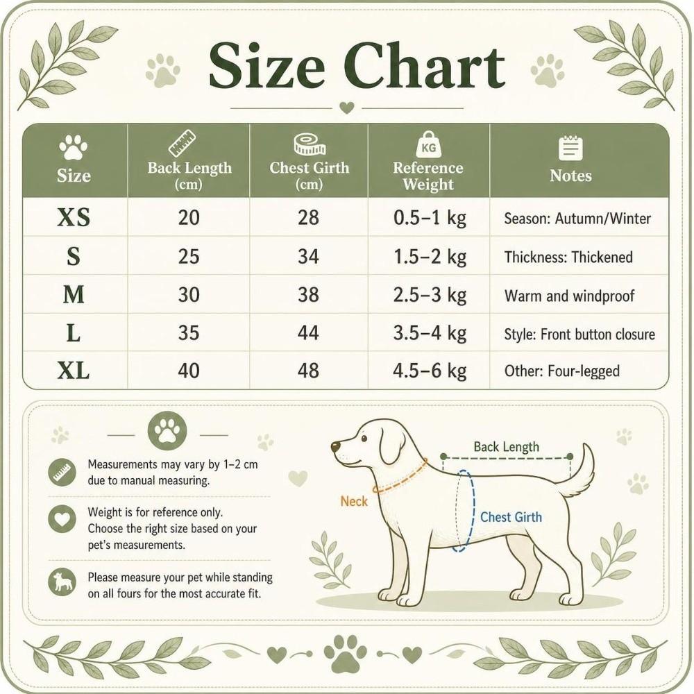Plush Dog Hiking Jacket Windproof Dog Bodysuit Fashion Dog Vest Coat for Small Medium Dog