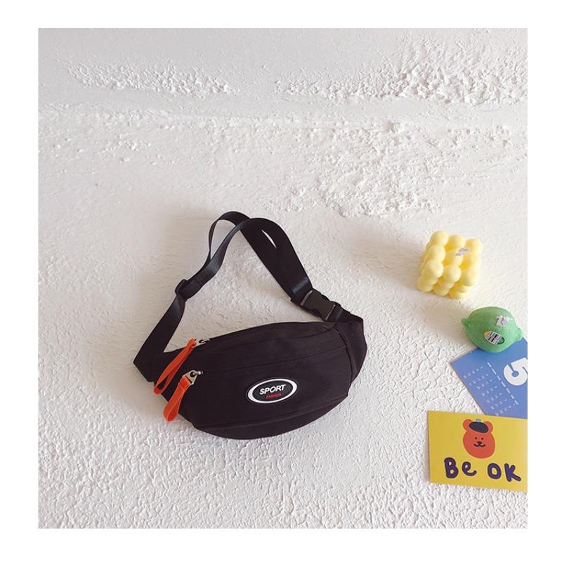 

Children s messenger bag wholesale new Korean version casual versatile boys and girls breast bag waist bag little girl shoulder bag чорний