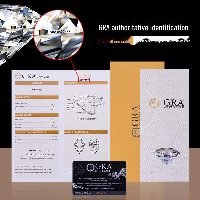 Banyan Tree S925 Silver Moissanit Dropphalsband - Dam Lyx Geometrisk Nyckelbenskedja Trend