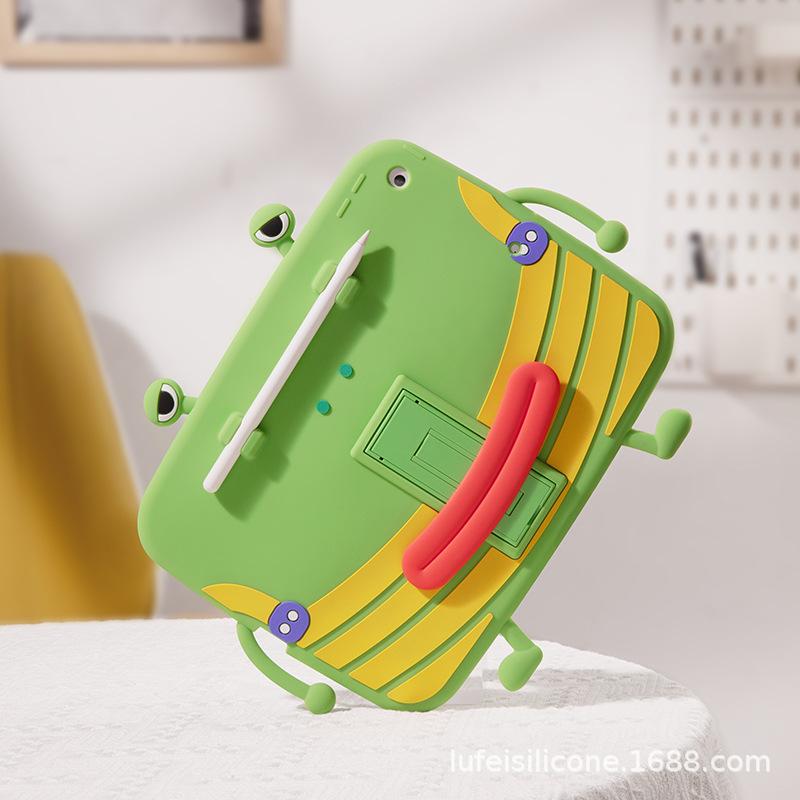iPad Silicone Protective Cover - Ugly Frog Cartoon Design for Air3/4/5 & 10.2/11-inch Tablets