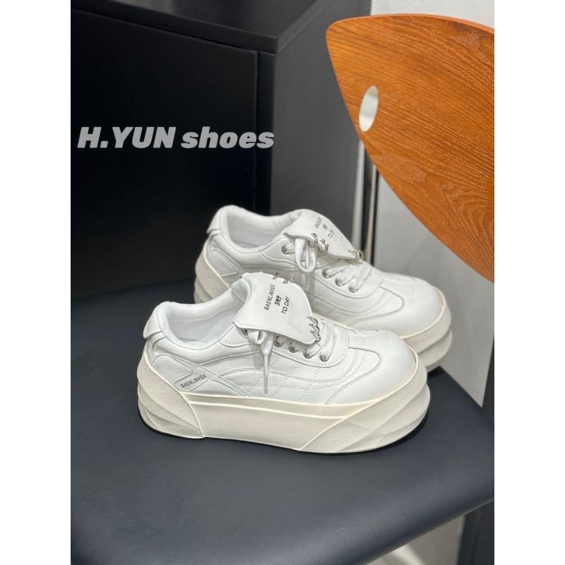

Leather little white shoes women s autumn new heightening platform sports shoes women s solid color versatile comfortable casual muffin shoes 35 белый