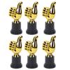 6pcs Gold     5.11 Inch Plastic Award   Trophies for Adults Sports Events Party Classroom Prize Games