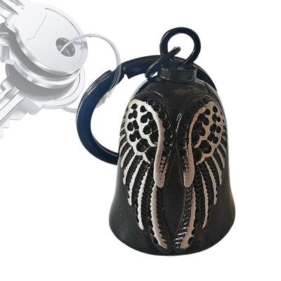 Fashionable Wing Ride Bell Vintage Black Motorbikes Decoration Pendant Men's Motorcycle Bell Riding Bell Keychain Pendant