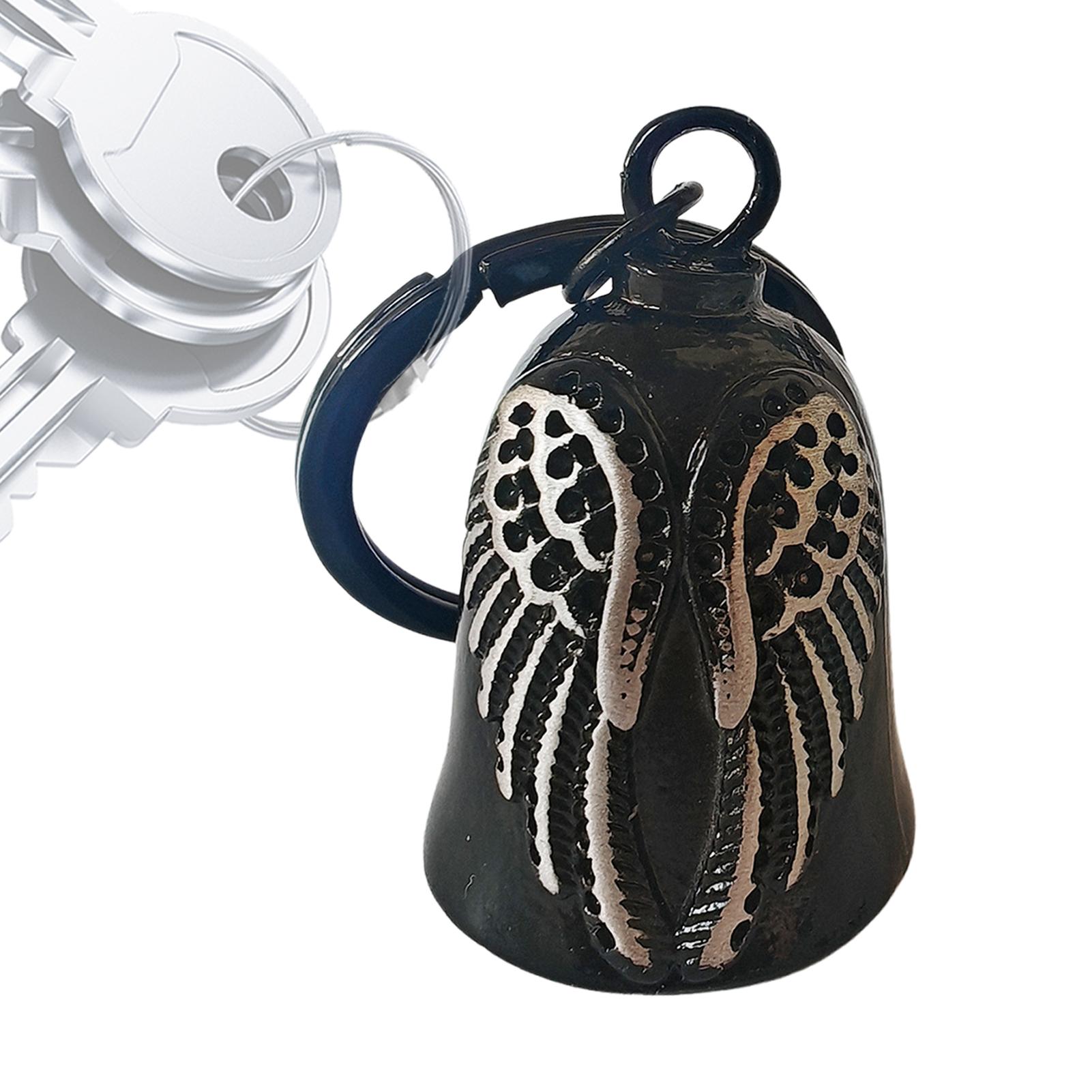 

Модный колокольчик Wing Ride Винтажный черный Подвеска для украшения мотоцикла Мужской мотоциклетный колокольчик Колокольчик для езды Брелок-подвеска CHINA