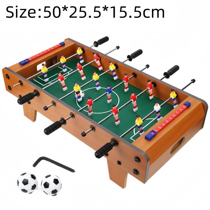 Mini Wooden Table Football Game Soccer Toy Kids Childrens Portable Foldable Indoor Outdoor Camping Party Games Birthday Gift