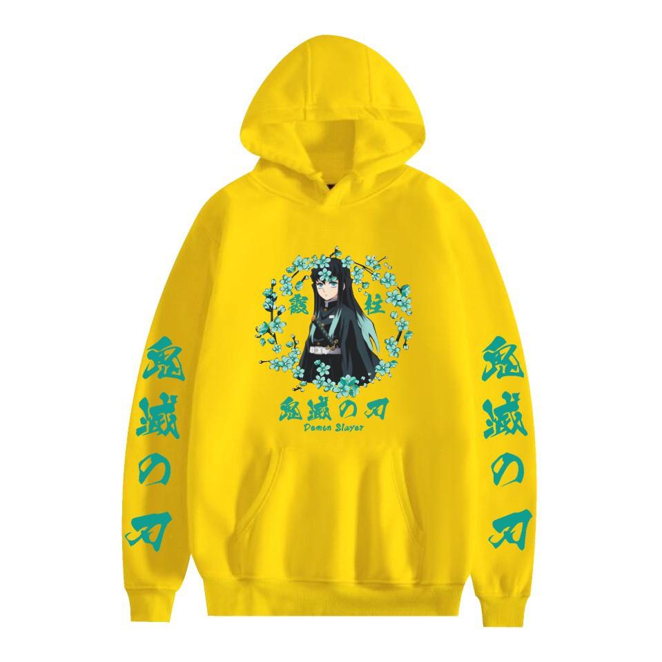 New Demon Slayer Japanese Anime Series Printed Men's Fashion Casual Hooded Long-sleeved Sweatshirt Adult Couple Pullover Top