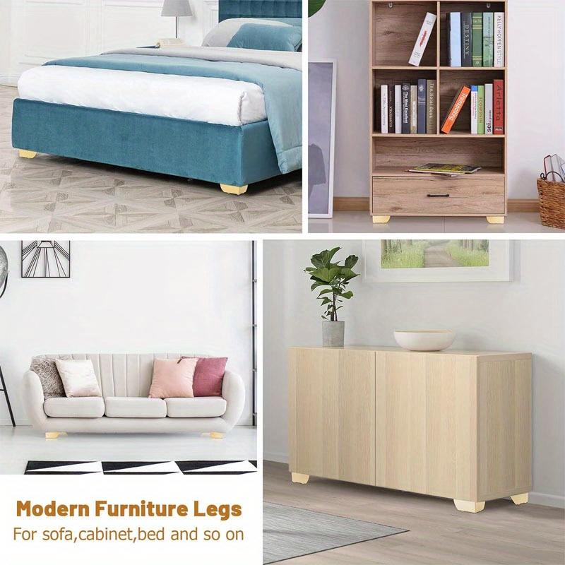 4 stk Moderne Metall Møbler Sofa Skap Ben Montering DIY Erstatningsben Sett Møbler Skap Fot Ben Sofa Seng Bord Føtter