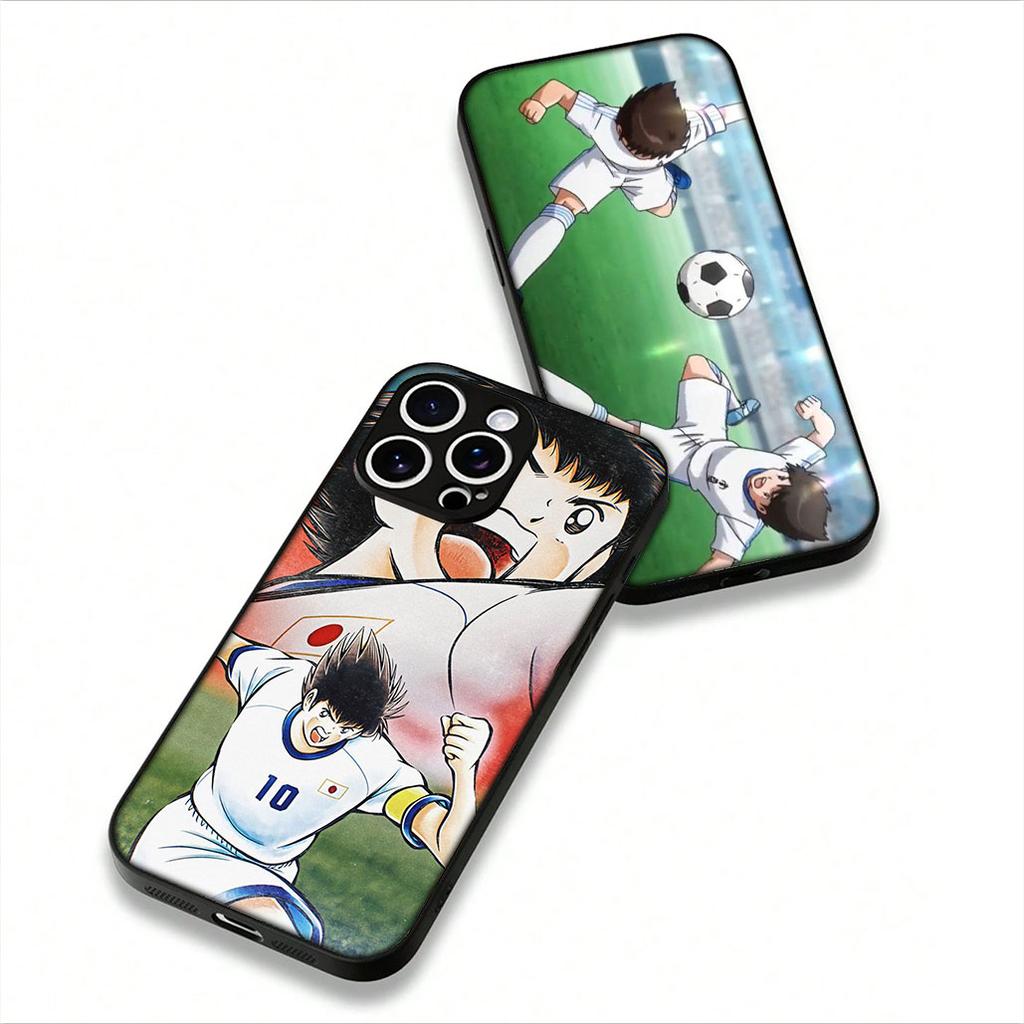 for Motorola Moto E14 E15 G04 G05 G14 G15 G54 G24 Power G34 G35 G75 G84 G85 G45 G55 G64 Case Captain Cartoon Tsubasa Football