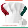 Italian Flag Apron and Chef Hat Set, Waterproof Cooking Apron for Women and Men, Pizza Chef Costume with 2 Pockets for Baking, Kitchen and Italian