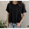 Chic White Lace Spliced Short-Sleeve Women's T-Shirt - Trendy Summer Essential, Slimming, Loose Fit, Youthful Charm