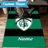 Custom Name Green Shield America Design Rug Game Carpet, Floor Mat for Bedroom Living Room Entryway Rug, Home Decor Idea Gift for Christmas birthday