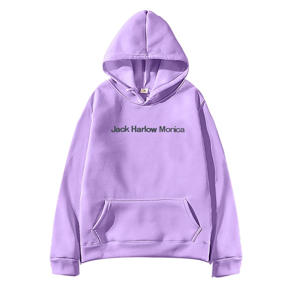 Jack Harlow Monica Logo Pullover Hoodie Damen Herren Lässig High Street Sweatshirts Herbst Winter Langarm Kleidung Oversized Op