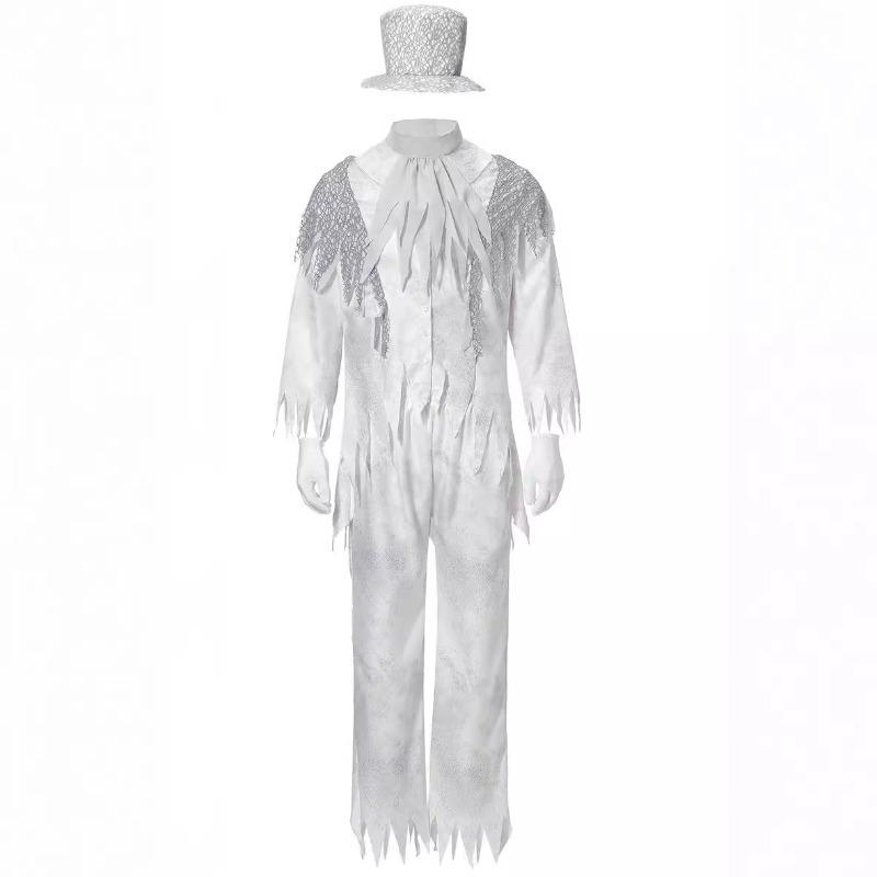Couple Halloween Ghost Groom Groom Zombie Bloody Vampire Demon Costume Bar Party Dress