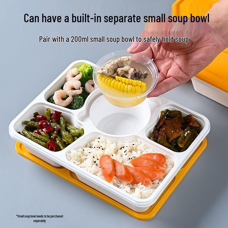 Disposable 4-Compartment Takeout Food Containers