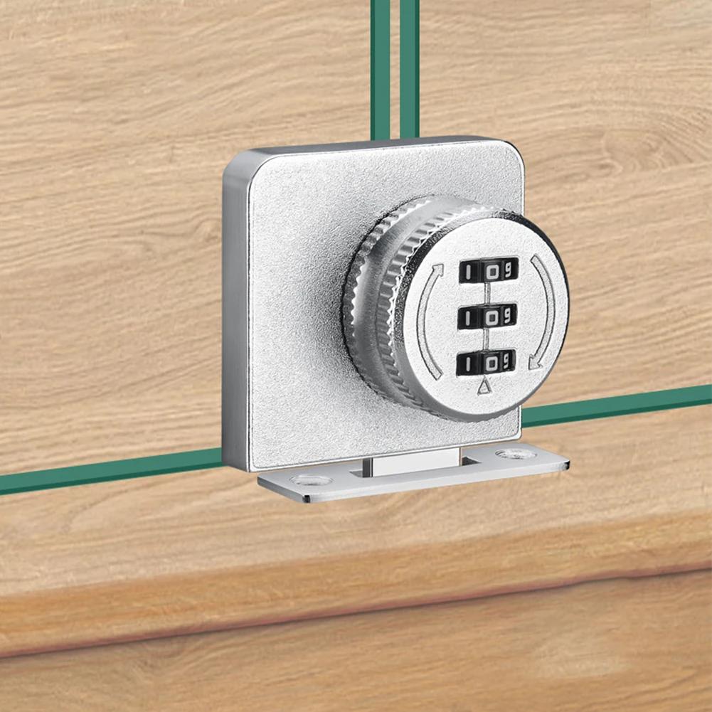

Showcase Password Lock Glass Display Cabinet Door Lock Security Counter Sliding Glass Door Lock Home Improvement Hardware