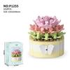 Flower Succulents Building Blocks Everlasting Flower Bonsai Tree Gardens Romantic Bricks DIY Potted Plants Model Kids Kits Toys