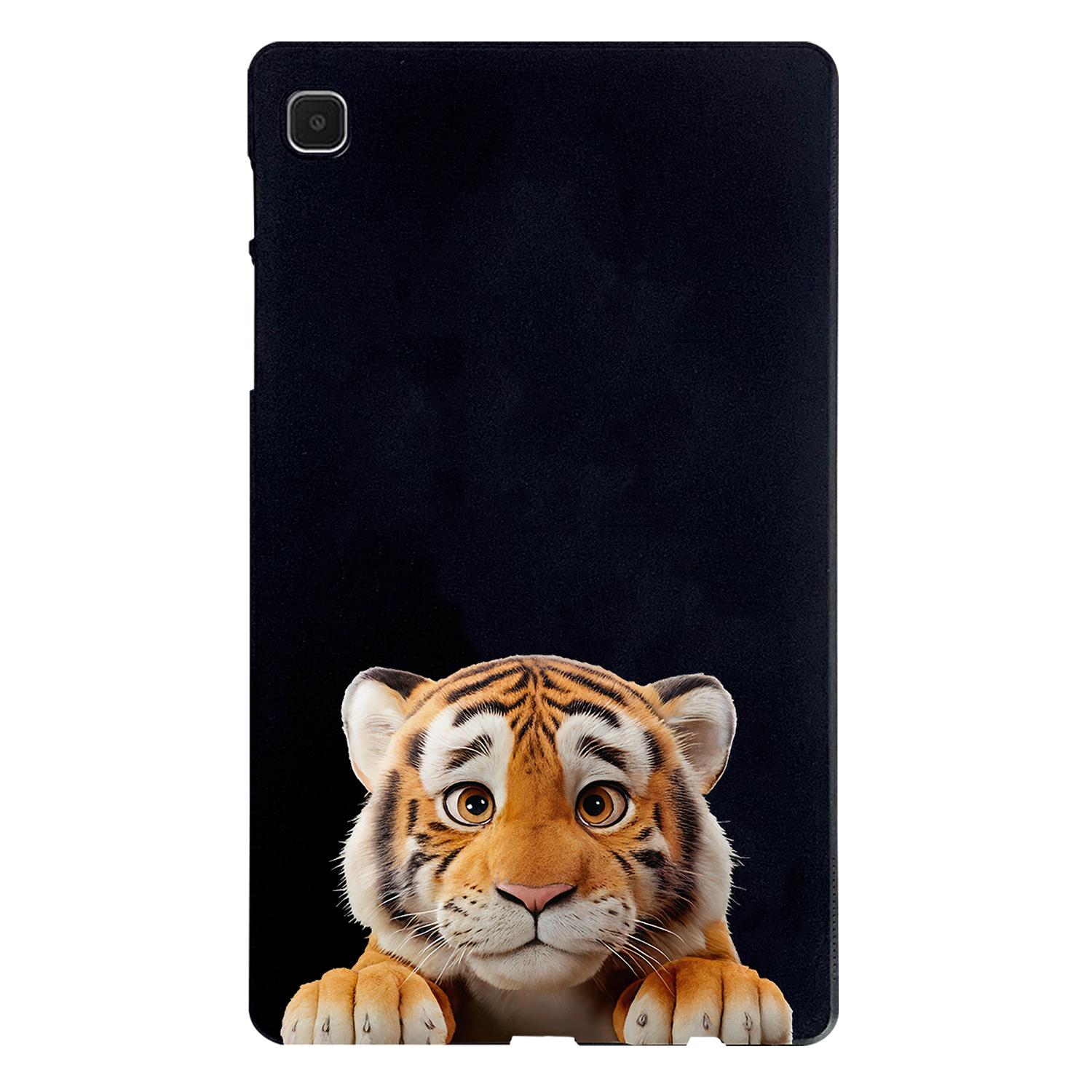 

Для Samsung Galaxy Tab A7 Lite 8,7-дюймовый чехол с рисунком, тонкий защитный чехол для планшета из ТПУ Little Tiger
