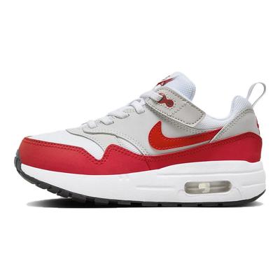 Air Max 1 EasyOn PS Red 2023 Kids Sneakers Neutral-Grey White Black DZ3308-003
